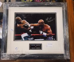 EVANDER HOLYFIELD BOXING PICTURE WITH CAO TO REVERSE