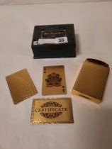 GOLD FOIL PLAYING CARDS