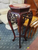 MARBLE TOP CHINESE STAND