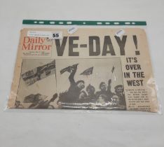 VE DAY 1945 END OF WORLD WAR 2 PAPER