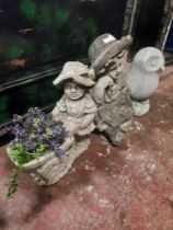 3 GARDEN STATUES