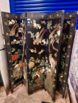 6 TIER CHINESE LACQUERED SCREEN