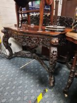 CARVED HALL TABLE