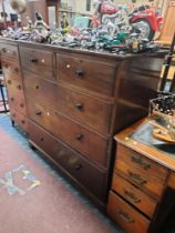 MAHOGANY FIVE DRAWER CHEST