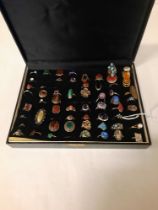 LARGE COLLECTION OF LADIES RINGS - SOME SILVER & & PERHAPS GOLD CONTENT