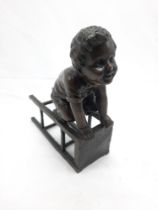 BRONZE CHILD & CHAIR - 16.5 CMS (H) APPROX