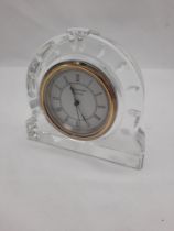 WATERFORD CRYSTAL CLOCK - 11 CMS (H) APPROX