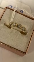 14CT GOLD - APPROX 1 CT DIAMOND RING - SIZE O/P - APPROX 2.6 GRAM