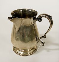 H/M SILVER WATER JUG - 10 OZS APPROX