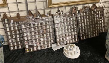 LARGE THIMBALL COLLECTION IN BESPOKE DISPLAY RACKS