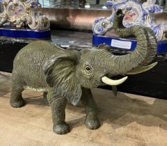 COLD PAINTED BRONZE ELEPHANT
