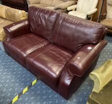 2 SEATER LEATHER SOFA