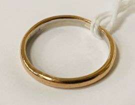 22CT GOLD PLATINUM WEDDING BAND SIZE N - 2.8 GRAMS APPROX