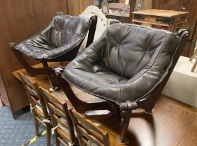 PAIR OF DESIGNER CHAIRS