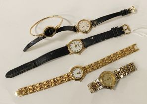 LADIES RAYMOND WEIL WATCH WITH 4 OTHERS