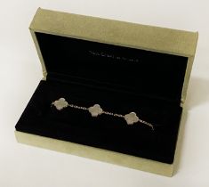 VAN CLEEF ARPELS MOTHER OF PEARL ALHAMBRA BRACELET 18CT GOLD