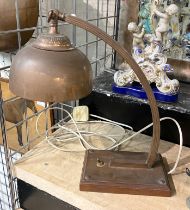 METAL EARLY COPPER READING LAMP