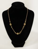 18CT GOLD ITALIAN DESIGNER NECKLACE 23.8 GRAMS APPROX