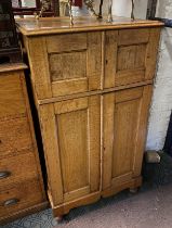 OAK CABINET WITH DRAWERS