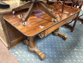 ROSEWOOD TWO DRAWER TABLE