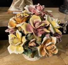 PORCELAIN FLORAL CENTREPIECE - 32 CMS (H) APPROX