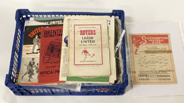 QTY OF 1930-1950 FOOTBALL PROGRAMMES - ALL FOOTBALL TEAMS