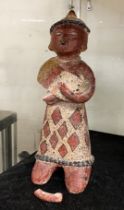 TERRACOTTA FIGURE - TRIBAL A/F - 27 CMS APPROX