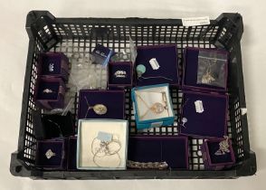 MOSTLY BOXED SILVER JEWELLERY