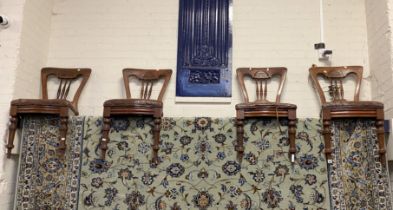 4 EDWARDIAN CHAIRS