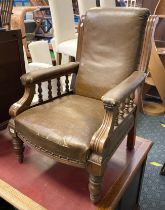 MAHOGANY EASY CHAIR