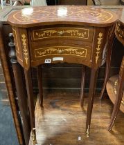 INLAID KIDNEY SHAPED TABLE