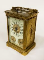 RARE FRENCH CALENDER CARRIAGE CLOCK - 11CMS (H) APPROX
