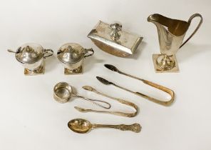 COLLECTION OF H/M SILVER ITEMS - 13 OZS (IMP) APPROX