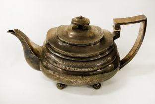 EARLY H/M SILVER TEAPOT 19OZS (IMP)