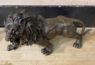 BRONZE LION - 31 CMS (H)