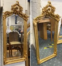 PAIR OF GILT WOOD MIRRORS