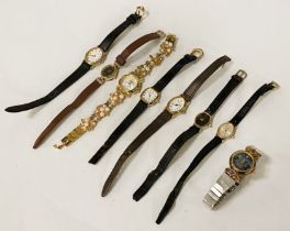 COLLECTION OF WATCHES INCL.1 9CT MARKED WATCH