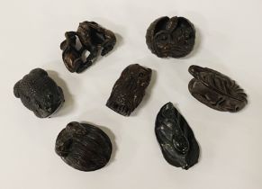 7 SIGNED JAPANESE NETSUKE