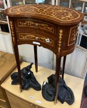 INLAID KIDNEY SHAPED TABLE