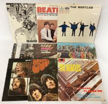 NINE BEATLES LP'S