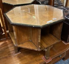 ART DECO REVOLVING BOOKCASE / COFFEE TABLE