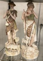 PAIR OF ROYAL DUX FIGURES