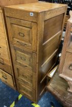 OAK FOUR DRAWER FILING CABINET