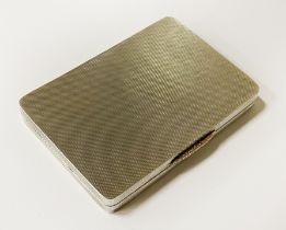 SILVER CARD CASE WITH GOLD CLIP