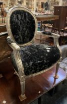 BLACK VELVET CHAIR