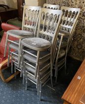 16 SILVER WEDDING CHAIRS / BANQUETING CHAIRS