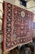 FINE CENTRAL PERSIAN KASHAN RUG 195CMS X 139CMS