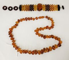 BALTIC AMBER NECKLACE WITH BRACELET