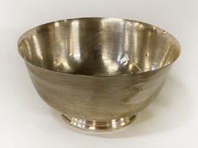 TIFFANY STERLING SILVER BOWL (A/F) WOULD BENEFIT FROM LIGHT RESTORATION 17OZ (IMP)