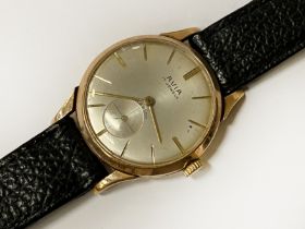 9CT GOLD AVIA AUTOMATIC WATCH